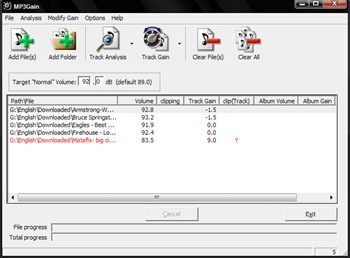 Normalize Audio of an MP3 with MP3Gain